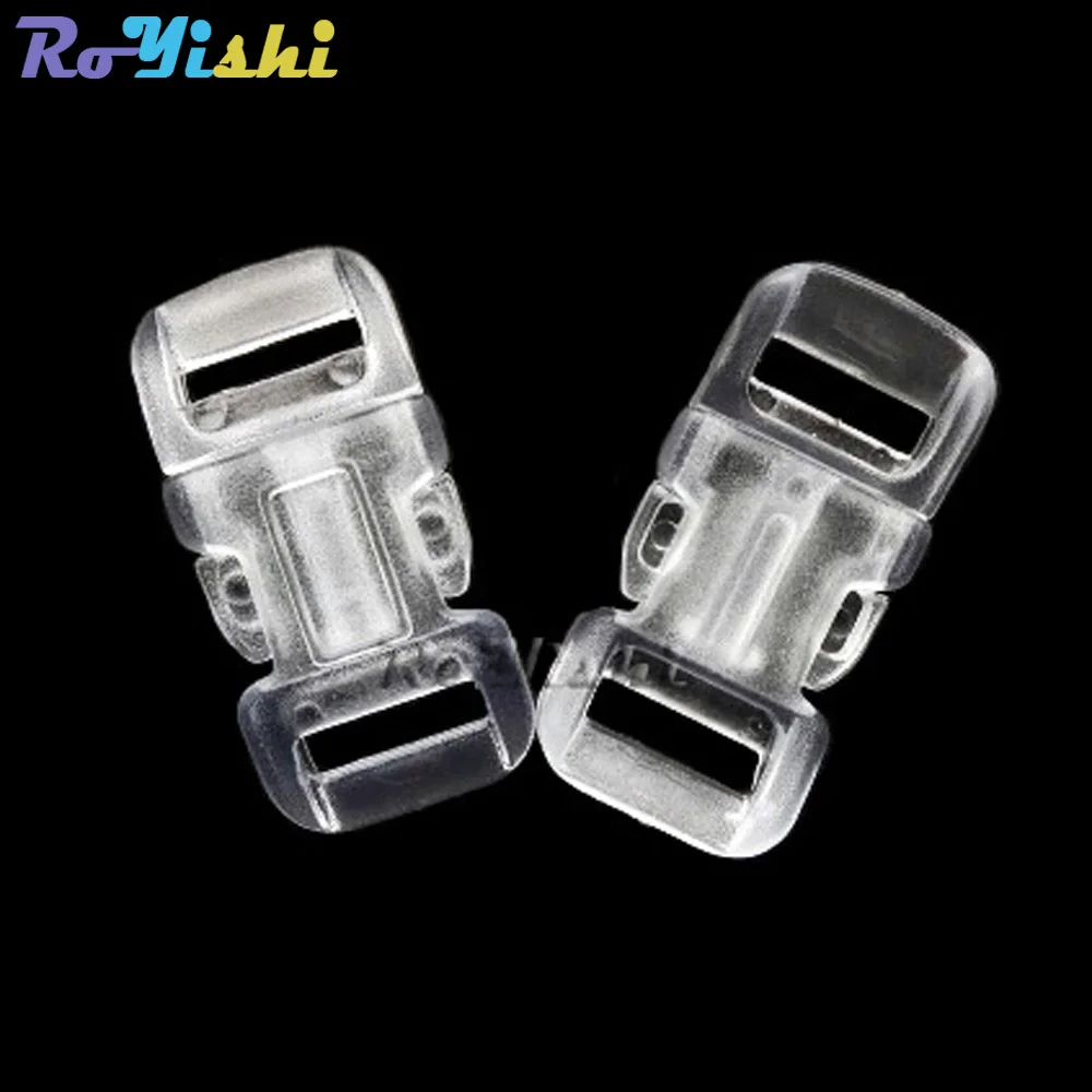 Hebillas de plástico contorneadas/curvadas para pulsera Paracord, 100 unids/paquete, 1/2 "(11mm) - imagen 3