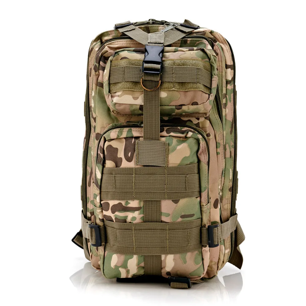 Mochila táctica militar para deportes al aire libre para hombres y mujeres, bolsa de viaje de nailon para acampar, senderismo, pesca y caza, 30l, 3P - imagen 2
