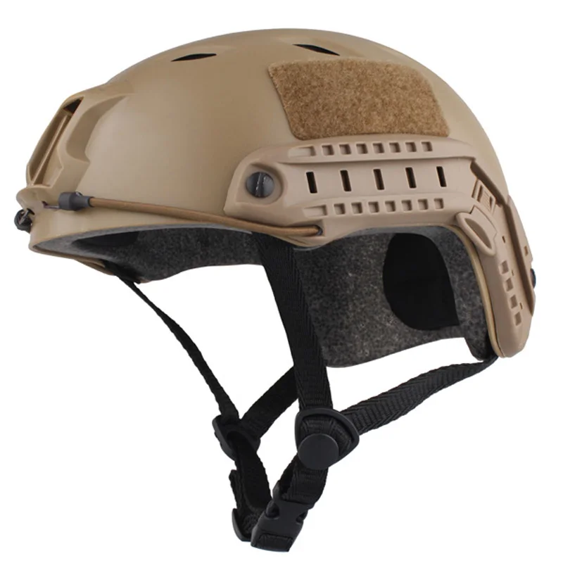Casco táctico De esfaldón Airsoft para hombre, protección De cabeza rápida De 58-60cm, Abs, duradero, con bronceado, superventas - imagen 2
