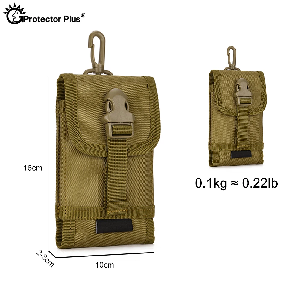 Bolsa de fijación PROTECT PLUS para hombre, conjunto de teléfono móvil de 5,8 pulgadas, sistema táctico MOLLE, bolsa de accesorios, bolsas de viaje para escalar y senderismo - imagen 2