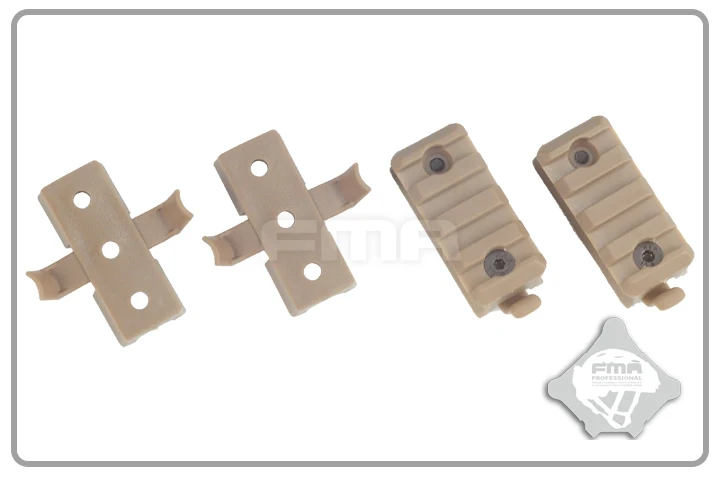 FMA-juego DE montaje DE plástico para linterna, adaptador DE montaje para OPS, casco, Riel lateral, Gadgets TB293 BK/DE - imagen 4