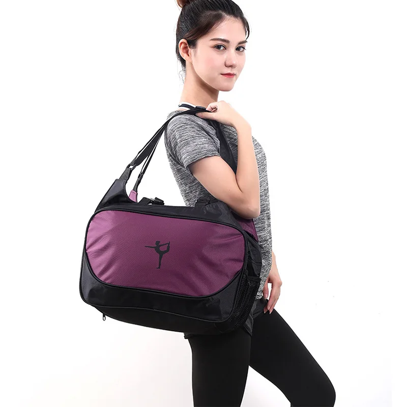 Bolsa de Yoga para mujer, bolso de mano para gimnasio, bolsos de un solo hombro, zapatos de gran capacidad, bolsillo para deportes, viaje de negocios - imagen 2