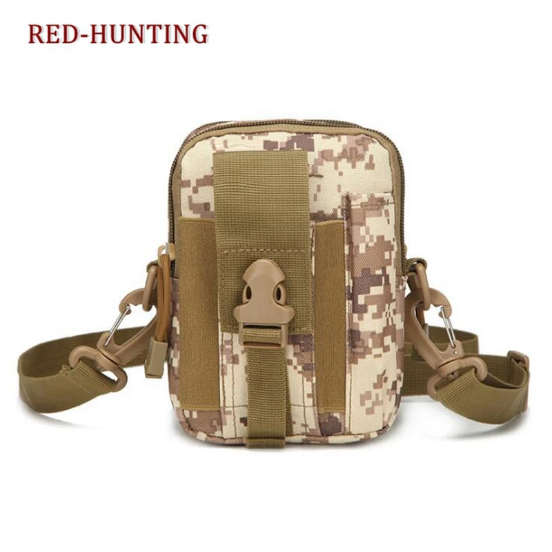 Bolsa táctica Molle para exteriores, bandolera de hombro para caza, escalada, bolso de nailon para teléfono de 5,5-6 pulgadas - imagen 2