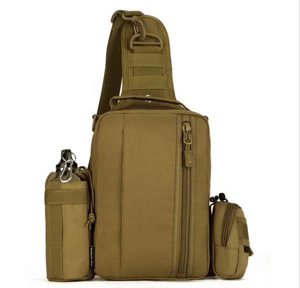 Mochila de camuflaje multifunción para exteriores, bolsas de pecho de nailon impermeables, bolso de hombro grande con eslinga - imagen 3