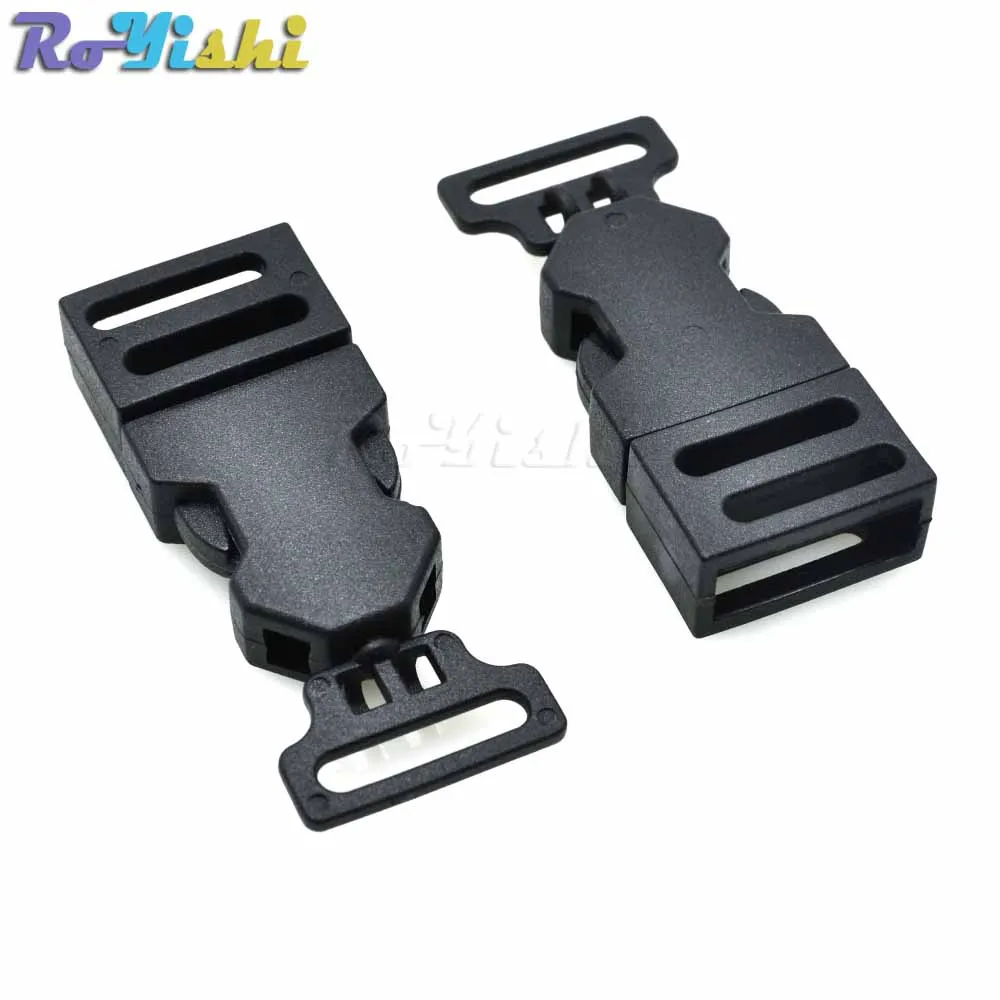 Correa de Liberación lateral de plástico, hebilla giratoria para equipaje, correas de mochila, 5/8 pulgadas, 25 unids/paquete - imagen 4