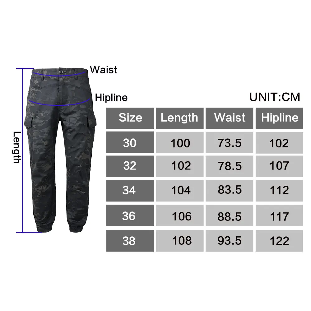 Pantalones tácticos de camuflaje para hombre, pantalón holgado informal, excelente ELITE, para exteriores, primavera y otoño - imagen 2