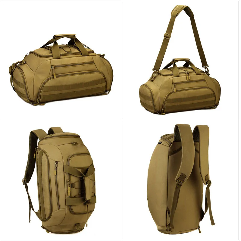 Mochila multifunción de 35L, bolsa de mano para exteriores, para acampar, senderismo, Trekking, táctica, pesca, caza, Molle - imagen 3