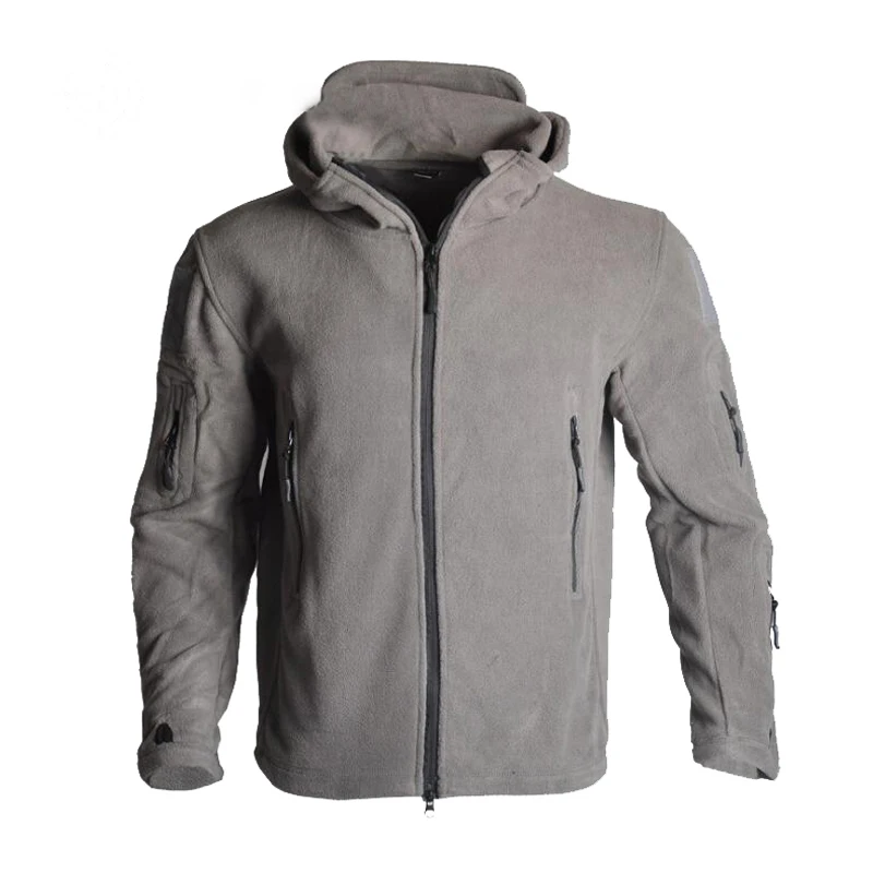Chaqueta táctica Softshell para hombre, forro polar, chaqueta térmica a prueba de viento, sudaderas con capucha, ropa para senderismo, Camping, rompevientos - imagen 5