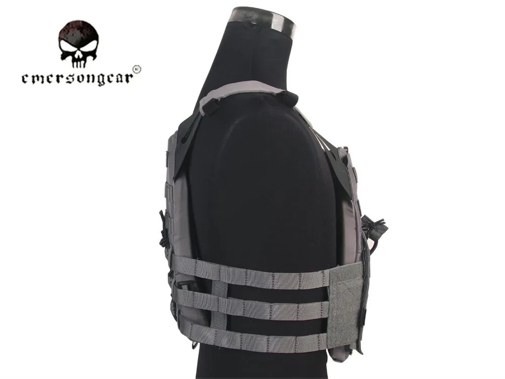 Emersongear-Chaleco de combate JPC, versión simplificada, soporte para la espalda, color gris Lobo, EM7344H - imagen 3