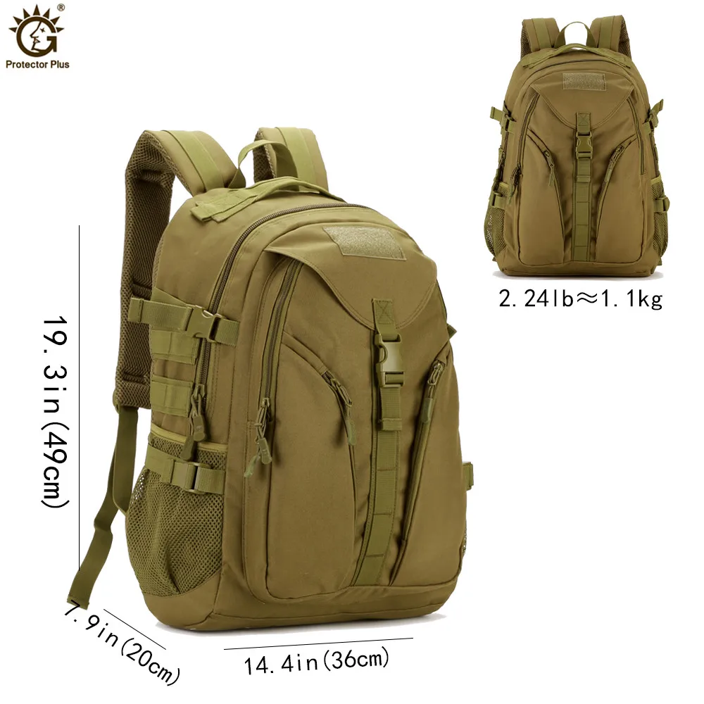 Mochila militar de asalto táctico, morral pequeño de 40L, resistente al agua, ideal para senderismo, Camping y caza al aire libre - imagen 4