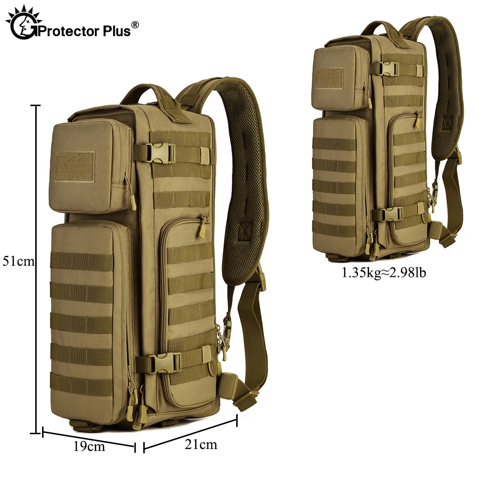 PROTECTOR PLUS, ventilador táctico de caza, bolsa aerotransportada, mochila de hombro grande multifunción para exteriores, bolsa de asalto duradera para senderismo - imagen 5