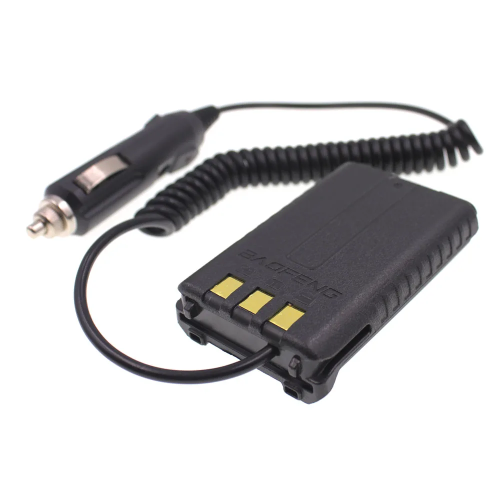 Adaptador de batería para cargador de coche, eliminador para walkie-talkie Baofeng, UV5R, UV-5R, UV-5RE, UV-5RA Plus, Radio, 12V - imagen 2
