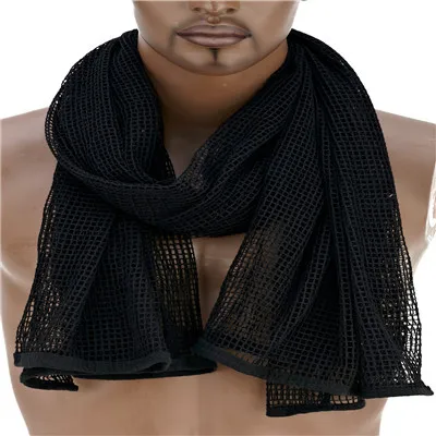 Bufanda de algodón de malla táctica de camuflaje de bosque ruso, bufandas para senderismo, velo de francotirador, red de 180cm x 86cm - imagen 5