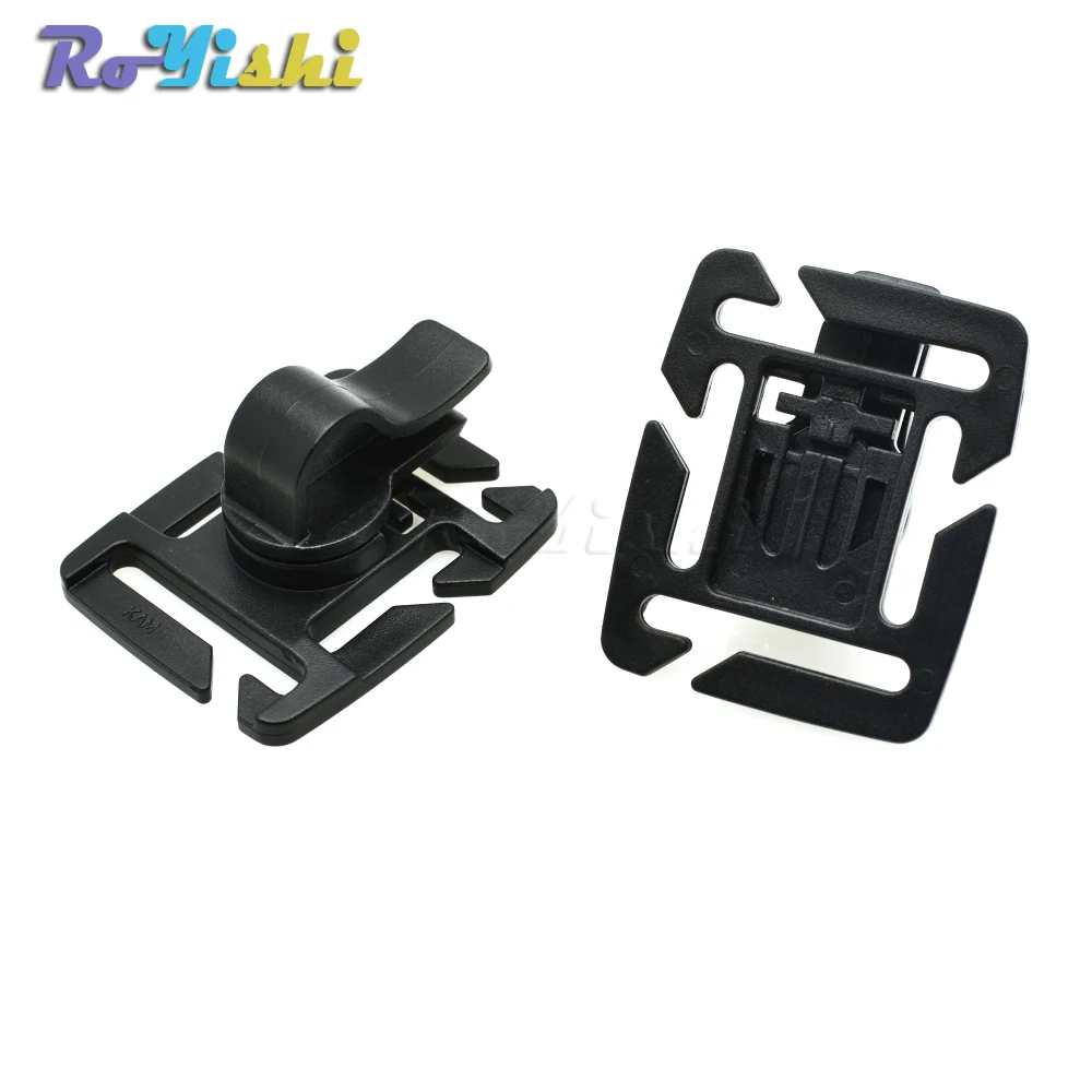 Correa de esternón de rotación, soporte de Clip de tubo, hebilla MOLLE, Webbing19mm/25mm - imagen 4