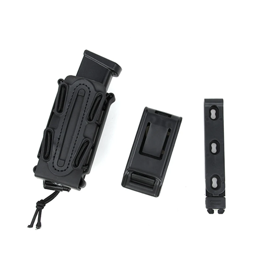 Chaleco táctico de caza para exteriores, bolsa para revistas con un solo Clip, carcasa suave de 9mm - imagen 3