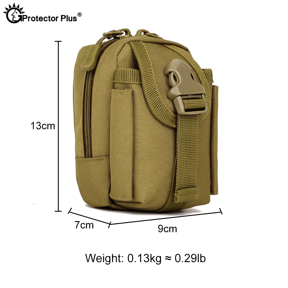Bolsa táctica pequeña para teléfono móvil, accesorio de sistema Molle para deportes al aire libre, impermeable, 4,5 pulgadas - imagen 2