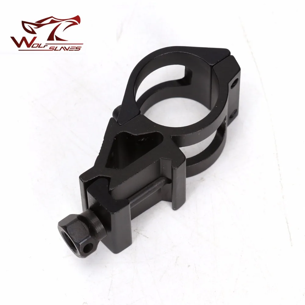 Soporte de linterna acoplable táctico, Clip de montaje de liberación rápida, funda de linterna de francotirador, Riel de Rifle para accesorios de caza al aire libre - imagen 5