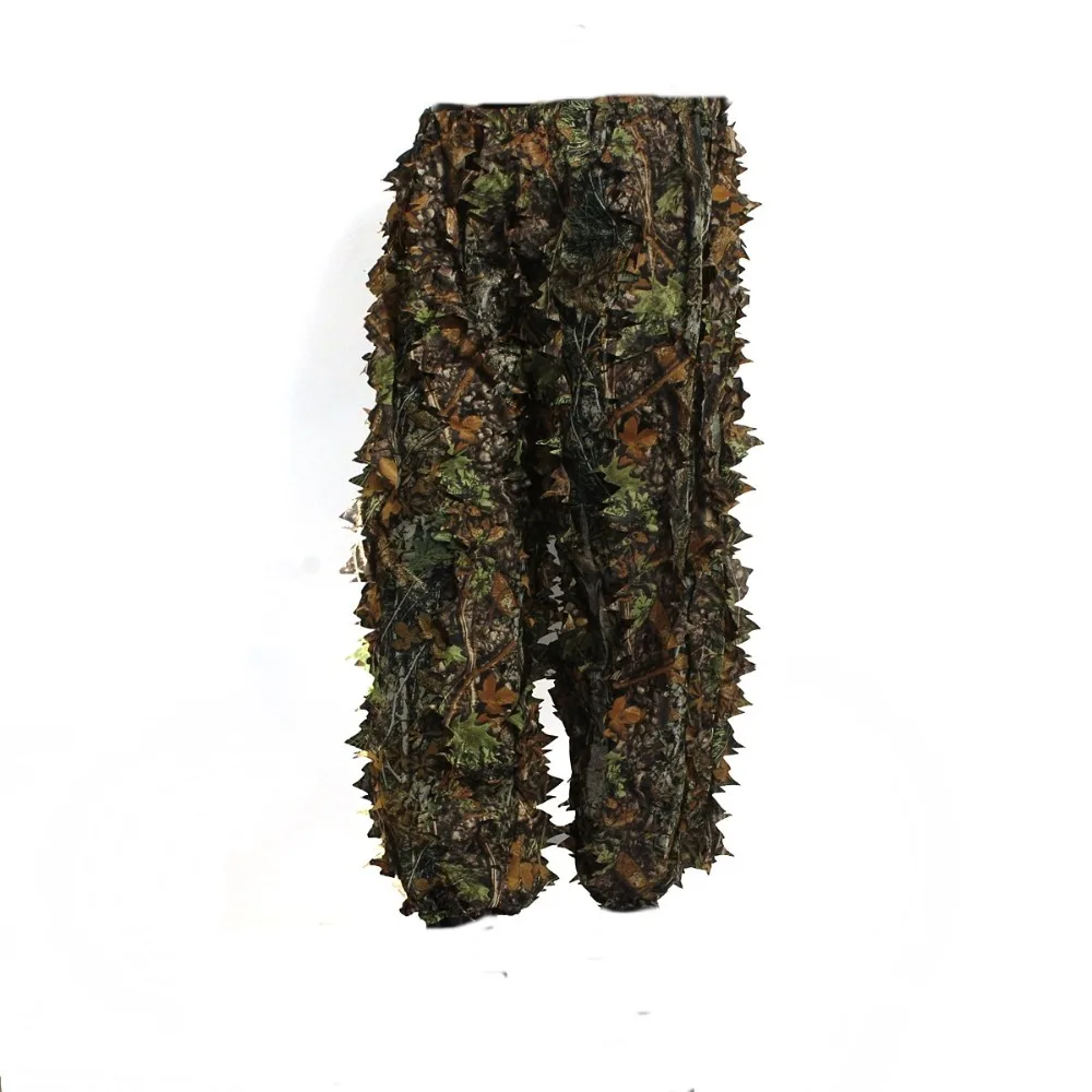 Traje Ghillie de caza de camuflaje biónico con hojas 3D para adultos, traje de tiro CS duradero, conjunto de ropa de combate militar táctico transpirable - imagen 5