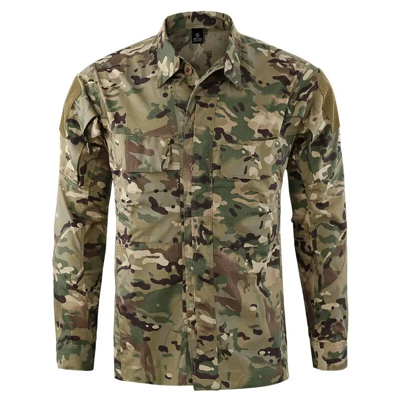Camisa de combate de entrenamiento transpirable para hombres, camisa militar de manga larga, ropa táctica militar de camuflaje de Paintball, EE. UU., Otoño, nuevo - imagen 3