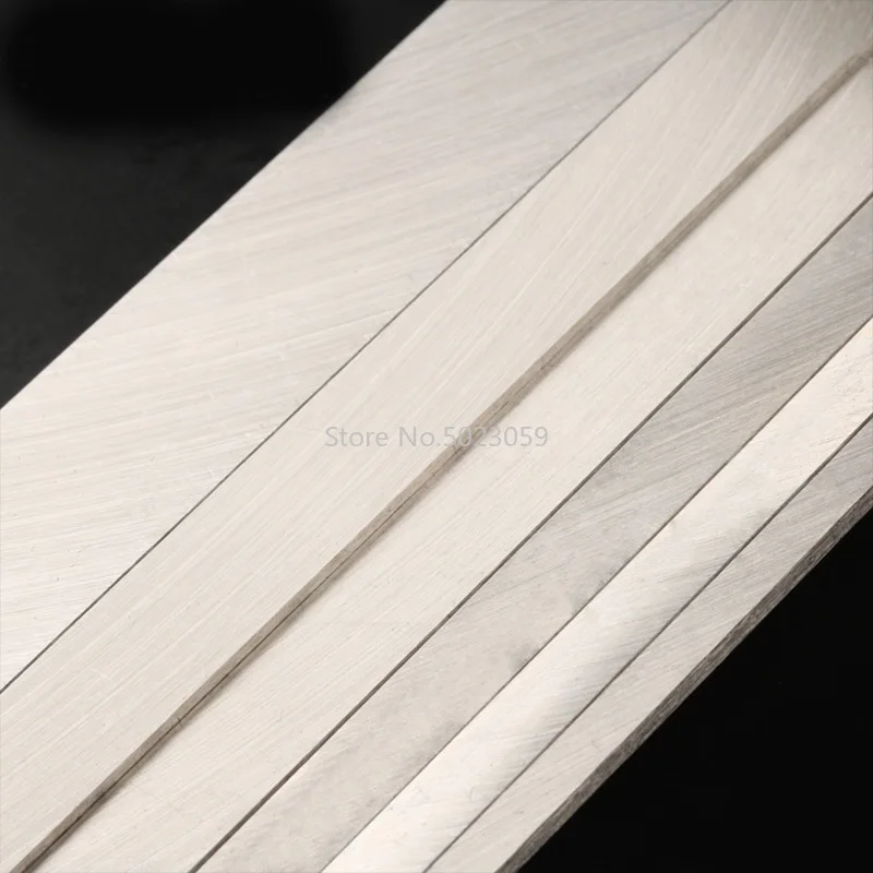 Cuchillo multiusos de acero blanco HSS de 400mm, picador, cuchillo de fruta de cocina, acero en blanco tratado térmicamente HRC61, longitud de espesor 5mm - imagen 4