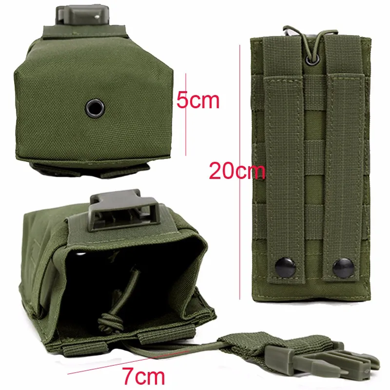Bolsa de caza MOLLE ajustable, soporte de Radio, funda táctica para Walkie Talkie, parte superior abierta con hebilla, bolsa EDC M4 Mag - imagen 2