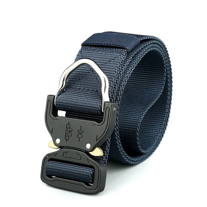 VULPO cinturón táctico de caza, cinturones tácticos de nailon ajustables con hebilla de Metal, accesorios de caza - imagen 3