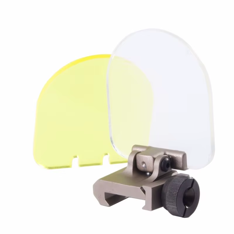 Protector de lente para rifle de caza, mira telescópica de punto rojo con montaje en Riel, Protector de lente transparente a prueba de balas - imagen 4