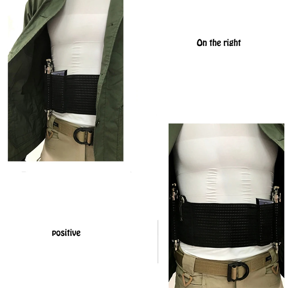 Riñonera táctica ajustable Universal para pistola, funda para pistola, funda para pistola de mano izquierda y derecha para Glock 17 M9, la mayoría de las pistolas - imagen 3