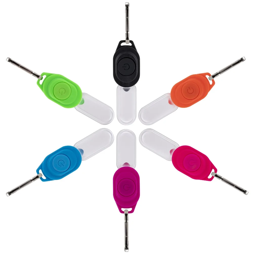 Mini llavero con luz LED parpadeante nocturna con cremallera, luz para caminar, perro, mascota, niño, mochila, ropa, senderismo, luz de seguridad de emergencia - imagen 5