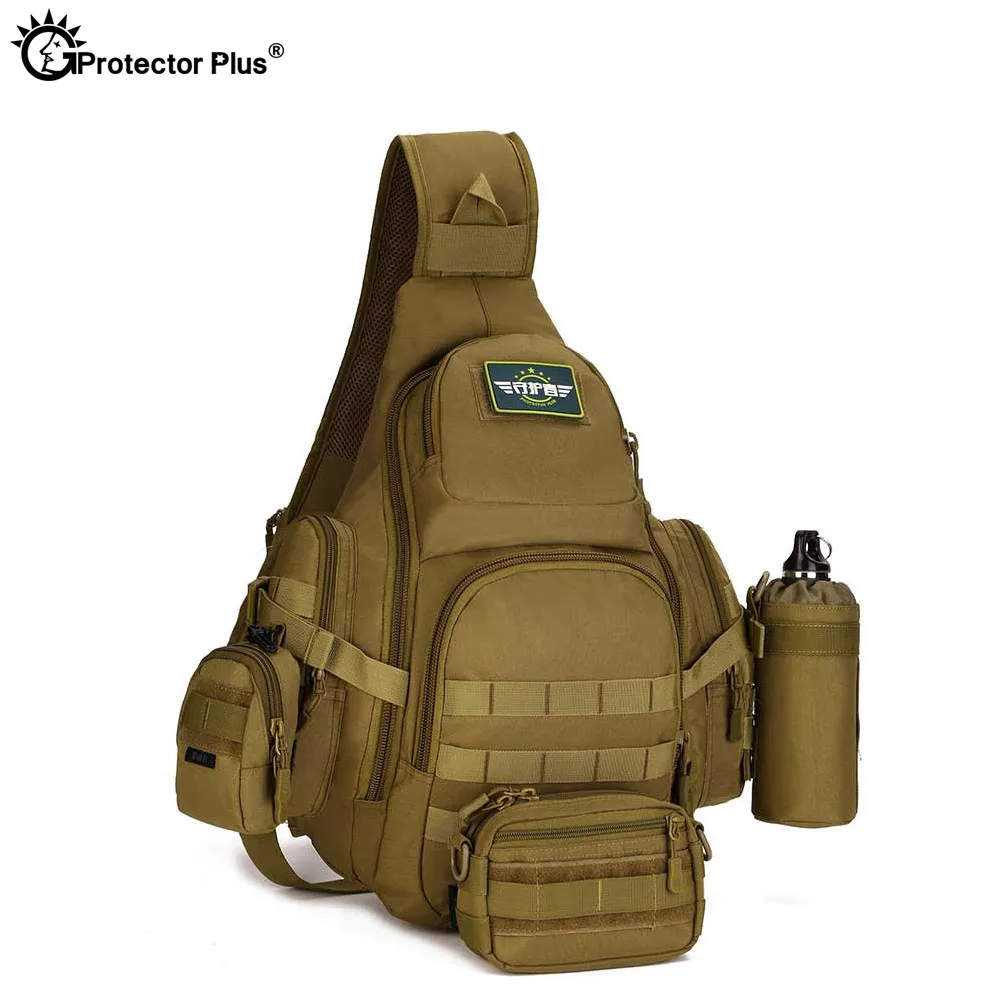 Protector Plus 20-35L bolso táctico de hombro, mochila militar Molle impermeable para ordenador portátil de 14 ", bolsa deportiva para acampar, senderismo y caza