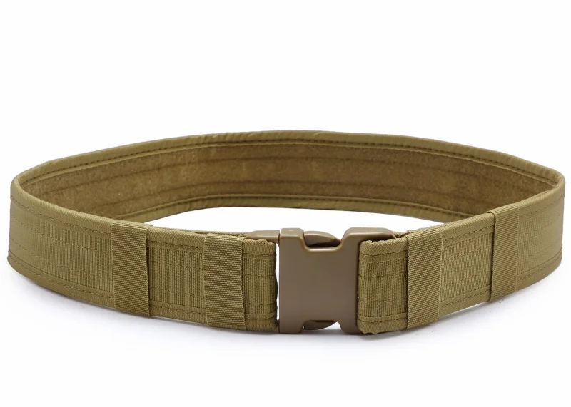 Cinturón táctico de nailon ajustable de 2 pulgadas con hebilla de plástico para deportes al aire libre, cinturón de combate del ejército militar, gancho y lazo - imagen 4