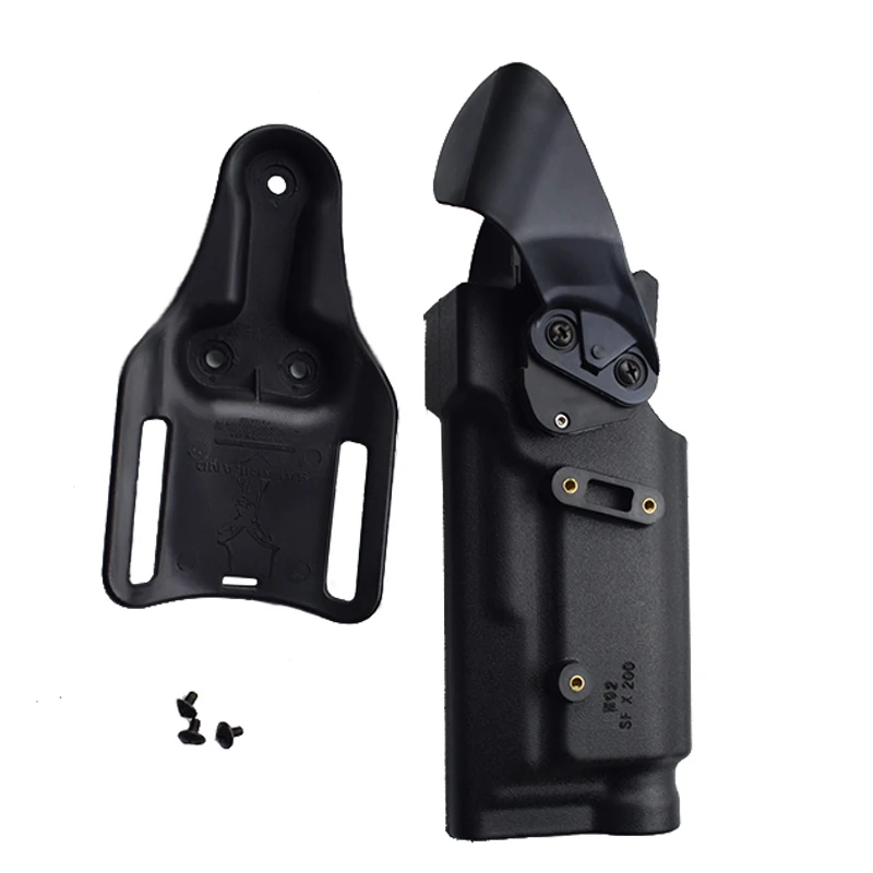 Military tactical M9 92 96 pistol holster with flashlight outdoor hunting and shooting equipment pistol quick release holster - imagen 2
