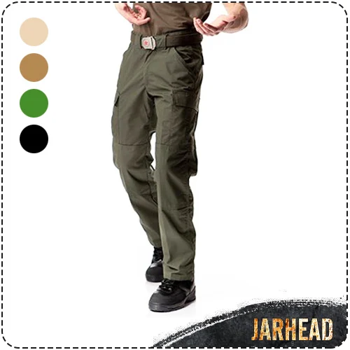 Pantalones de combate para hombre, pantalón de entrenamiento con múltiples bolsillos, para ocio al aire libre, táctico, a cuadros, SWAT, talla S-XXXL, 74273 - imagen 2