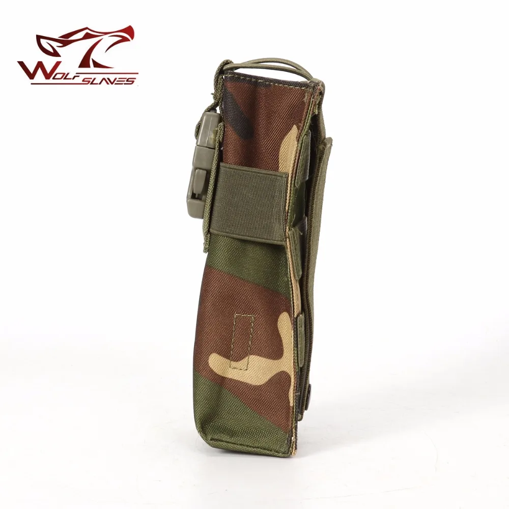 Bolsa de caza MOLLE ajustable, soporte de Radio, funda táctica para Walkie Talkie, parte superior abierta con hebilla, bolsa EDC M4 Mag - imagen 3