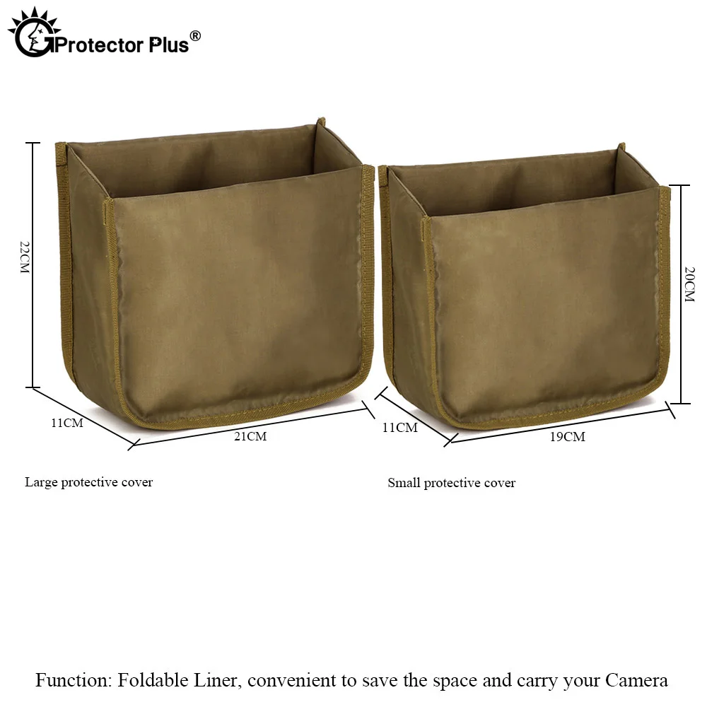 Bolsa de protección de cámara táctica para exteriores, bolsa de tela Oxford, partición plegable, accesorios de viaje y senderismo - imagen 4