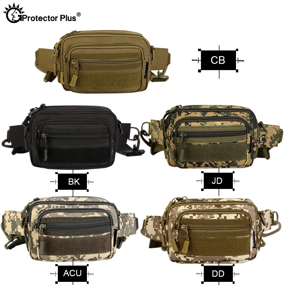 Bolso de mano multiusos para hombre, bolsa de mensajero táctica Molle, impermeable, militar, Camuflaje, escalada, viaje, deportes - imagen 4