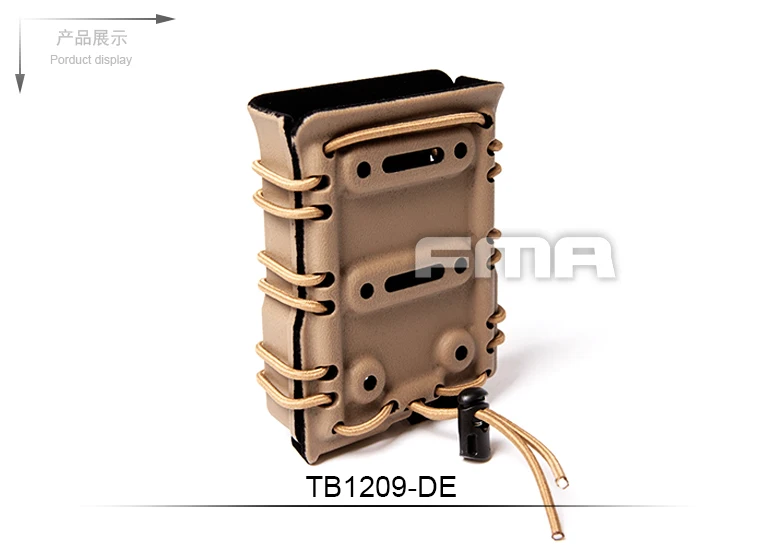 FMA Scorpion RIFLE Mag portador DE bolsa única 7,62 para Molle con flocado TB1209 BK/DE/FG - imagen 5
