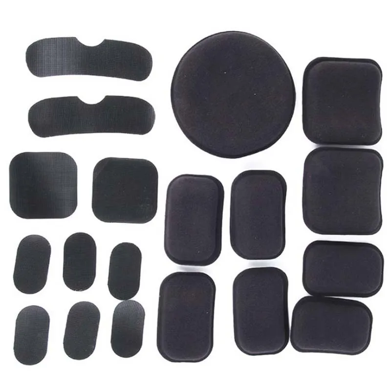 19 unids/set Fast MICH casco táctico almohadilla suave almohadillas para casco de Paintball almohadillas protectoras para casco - imagen 3