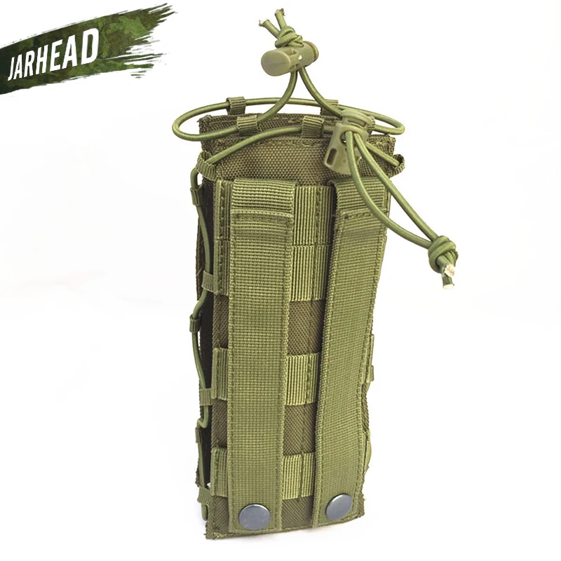Bolsa de botella de agua Molle 600D para exteriores, bolsa de hervidor de engranajes tácticos para fanáticos del ejército, escalada, Camping, senderismo - imagen 5