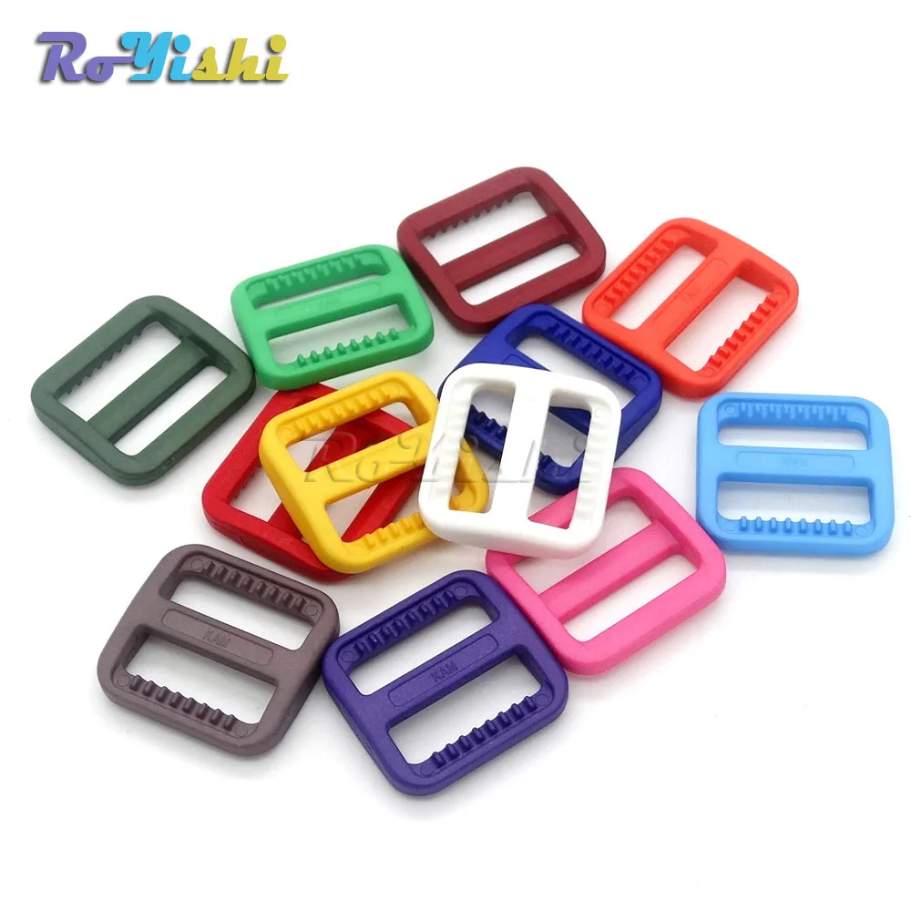 Hebilla ajustable para Collar de perro, arnés y correa de mochila, Triglides coloridos de 100 "(20mm), 3/4 unids/paquete - imagen 2