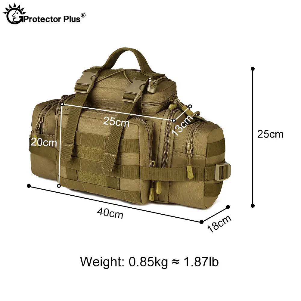 PROTECTOR PLUS-riñonera para fanáticos civiles, táctica para exteriores, impermeable, para cámaras SLR, bandolera de viaje, bandolera de hombro grande - imagen 2