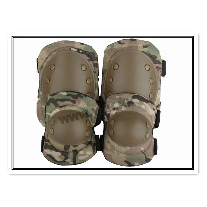 ¡La mejor calidad del Ejército de EE. UU.! Equipo de protección táctico para paintball, rodilleras y coderas, 4 unids/lote, Envío Gratis - imagen 3