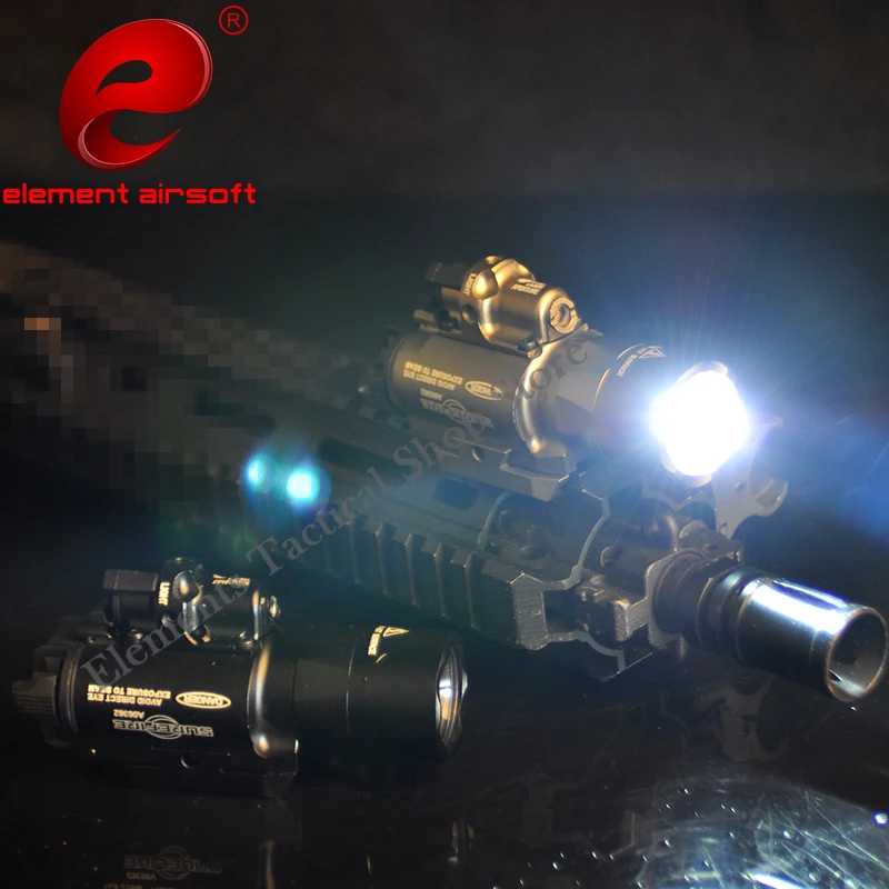 Airsoft-linterna táctica Surefir X400, Rifle, Arma, punto rojo, láser, LED, X400U, EX367 - imagen 3