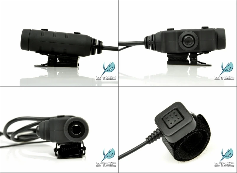 Z-tactical Z115 U94 PTT, nueva versión, accesorio táctico para auriculares Airsoft, adaptador militar para auriculares de caza - imagen 3