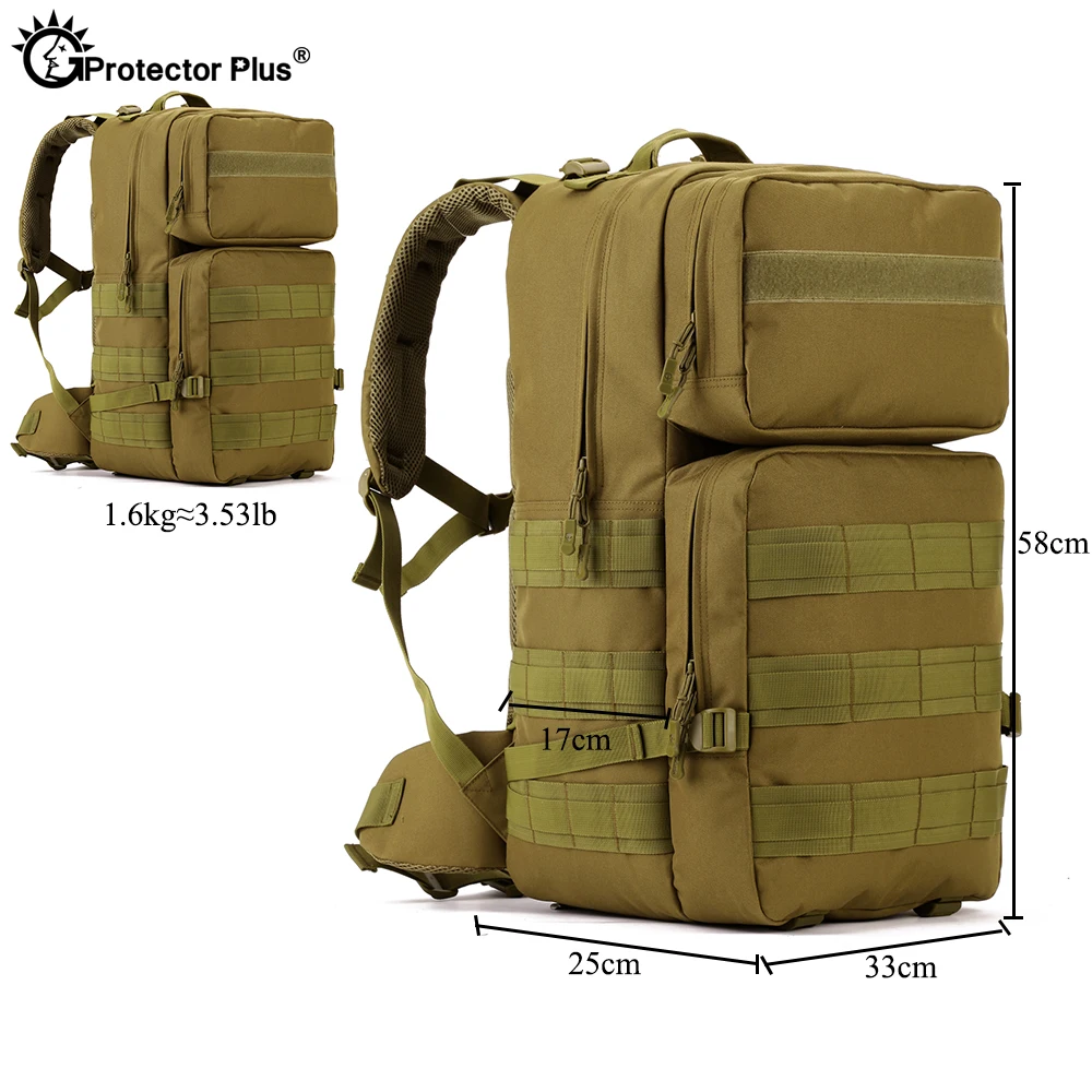 PROTECTOR PLUS bolsa al aire libre militar táctico Nylon duradero montañismo caza viaje deporte impermeable mochila de alta capacidad - imagen 4