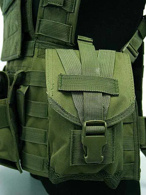 Chaleco táctico de Airsoft Molle para exteriores, bolsa de agua de combate RRV, hidratación, color negro, MC Olive Drab - imagen 5