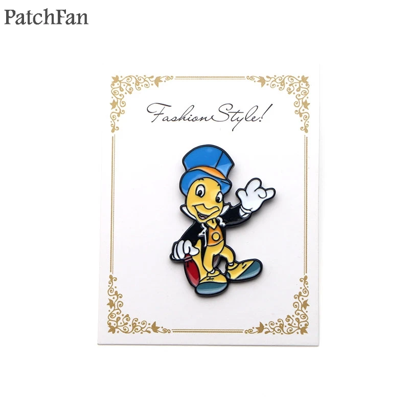 Patchfan Jiminy-PIN de cinc para hombre y mujer, insignia de metal para mochila, ropa de orgullo, bolso, insignia de camisa, broches, A1118 - imagen 3