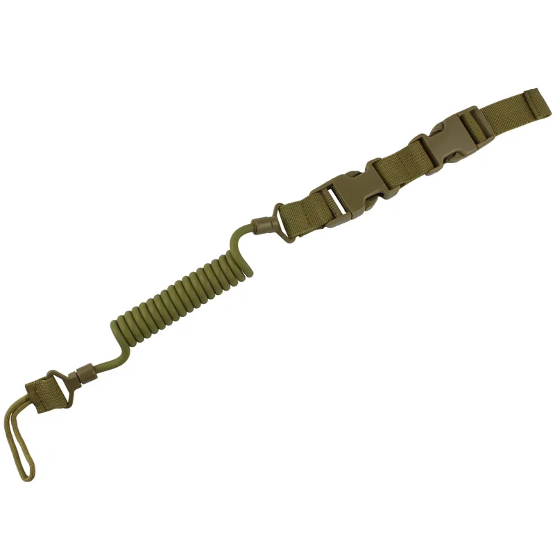 VULPO pistola táctica antiagarre, cuerda de seguridad Airsoft, eslinga de resorte rápido - imagen 3