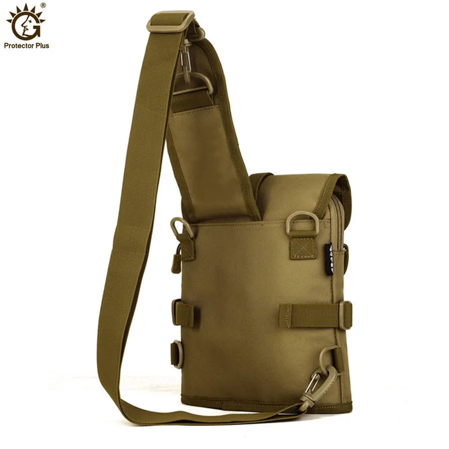 Bolso de pecho informal para hombre, bolsa cruzada Oxford impermeable, bandolera pequeña, bolso táctico de viaje para el pecho - imagen 3