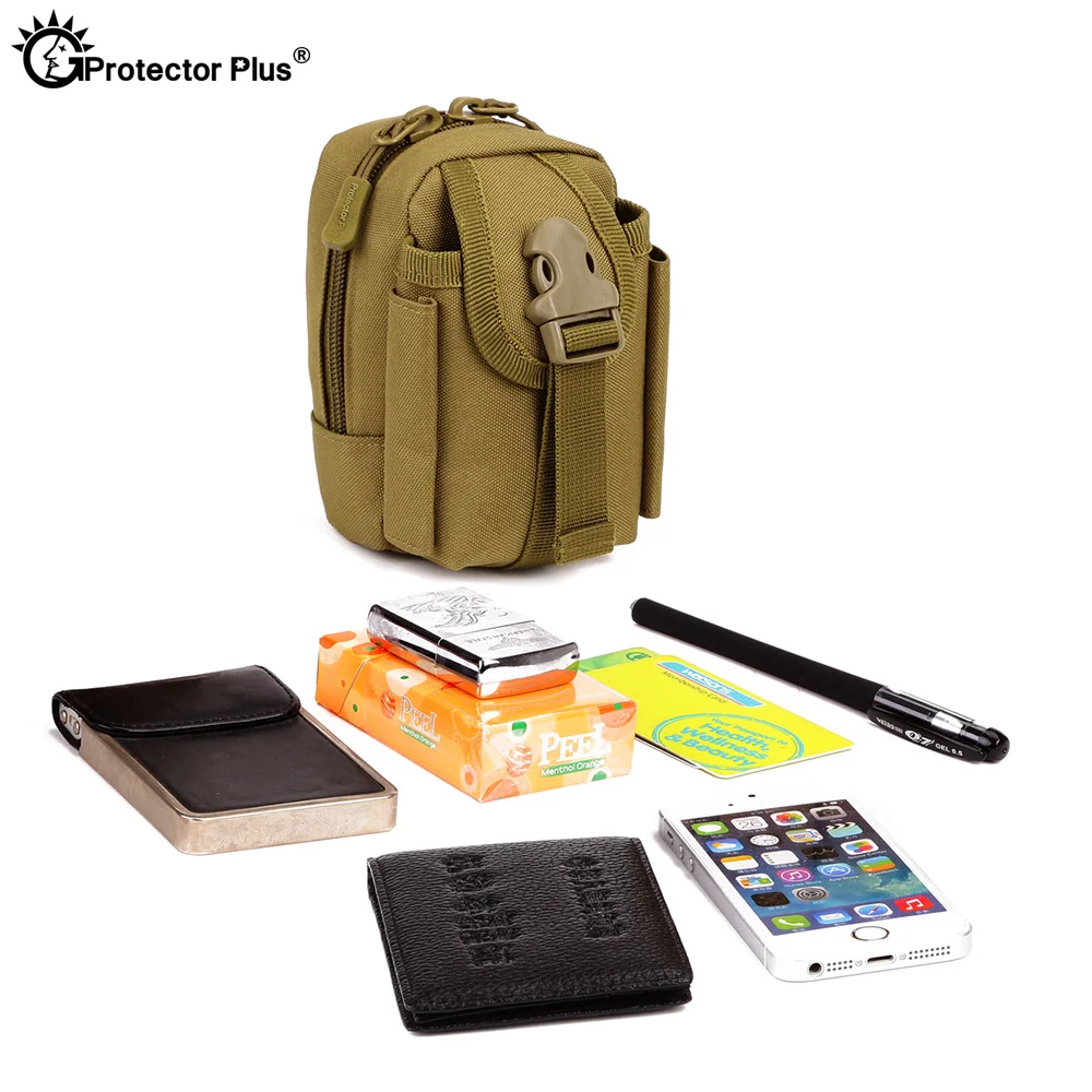 Bolsa táctica pequeña para teléfono móvil, accesorio de sistema Molle para deportes al aire libre, impermeable, 4,5 pulgadas - imagen 3